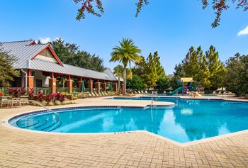 Resort-style swimming pool